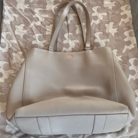 Dagne Dover Bags Dagne Diver Allyn Leather Tote Large Bone Poshmark